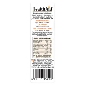 HealthAid BabyVit Multivitamin Drops Orange Flavour 25ml