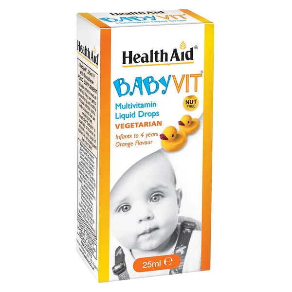 HealthAid BabyVit Multivitamin Drops Orange Flavour 25ml