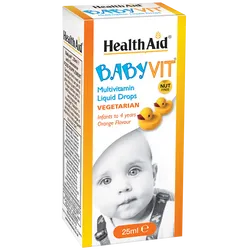 HealthAid BabyVit Multivitamin Drops Orange Flavour 25ml