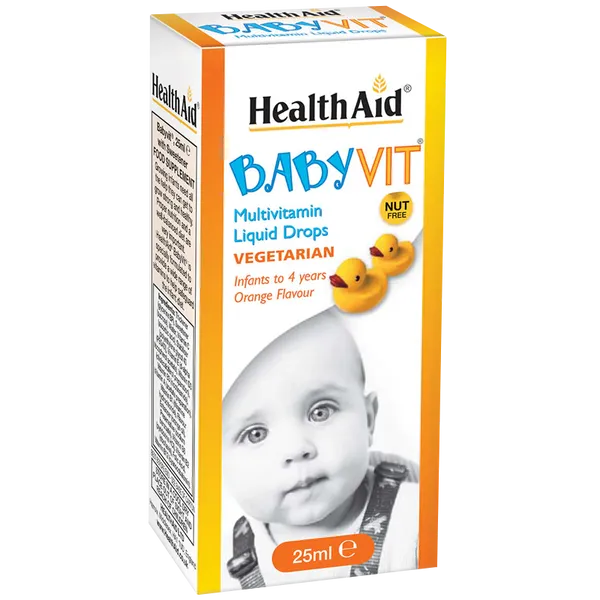 HealthAid BabyVit Multivitamin Drops Orange Flavour 25ml