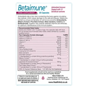 HealthAid Betaimune Antioxidant Capsules Pack of 30