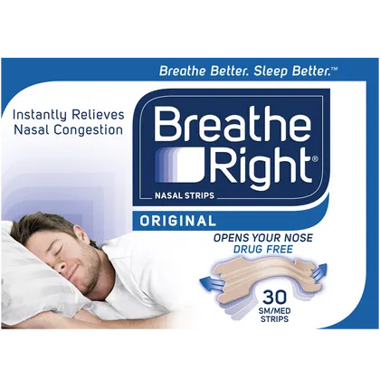 Breathe Right Nasal Strips Small/Medium Original Pack of 30