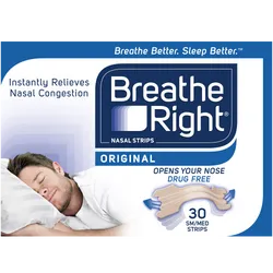 Breathe Right Nasal Strips Small/Medium Original Pack of 30