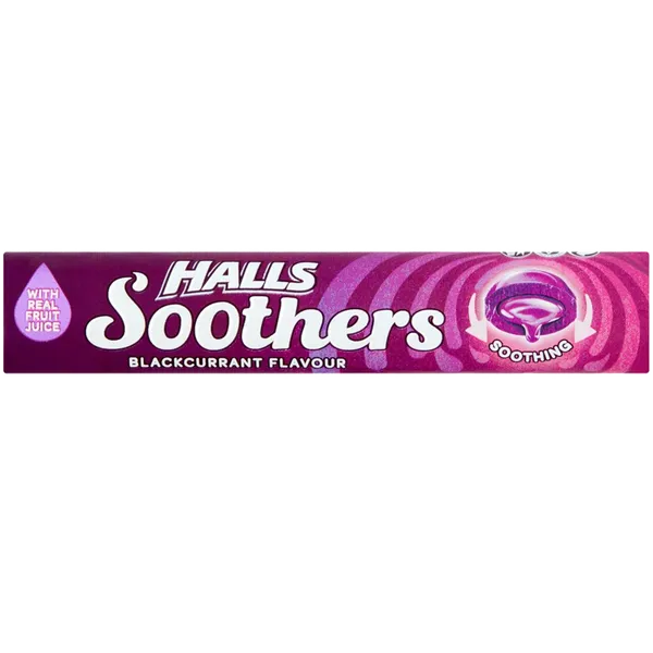 Halls Soothers Blackcurrant Flavour Pack of 10