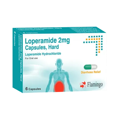 Loperamide Hydrochloride 2mg Capsules Pack of 6