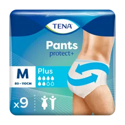 TENA Pants Protect+ Plus Medium Pack of 9