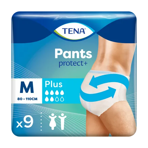 TENA Pants Protect+ Plus Medium Pack of 9