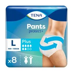 TENA Pants Protect Plus Large Pack of 8