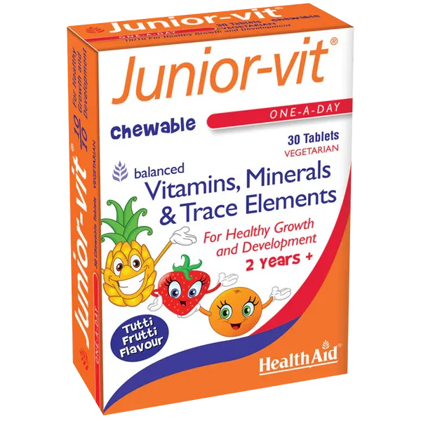 HealthAid Junior-Vit Chewable Tablets Pack of 30