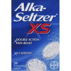 Alka Seltzer XS Effervescent Tablets Pack of 20