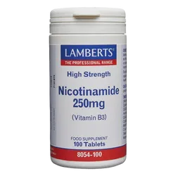 Lamberts Nicotinamide (Vitamin B3) Tablets 250mg Pack of 100