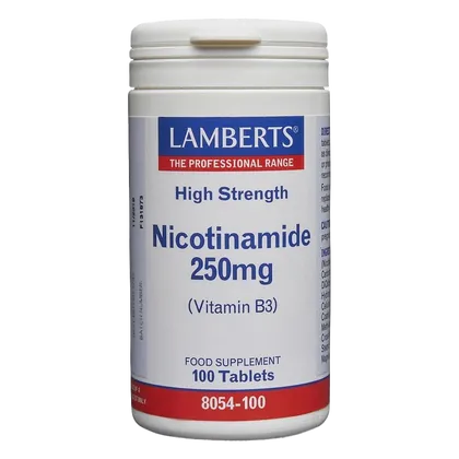 Lamberts Nicotinamide (Vitamin B3) Tablets 250mg Pack of 100