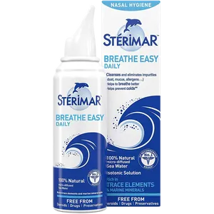 100ml Sterimar Breathe Easy Nasal Spray bottle and box front view