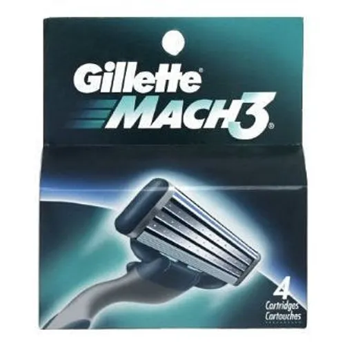 Gillette Cartridges Mach3 Pack of 4