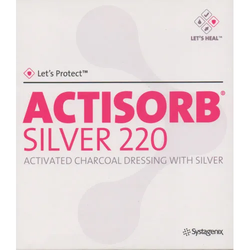 Actisorb Silver Activated Charcoal  Dressing 19cm x 10.5cm
