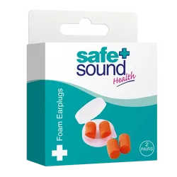 Safe & Sound Foam Earplugs 2 Pairs