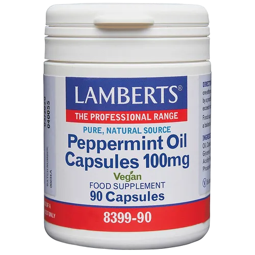 Lamberts Peppermint Oil Capsules 100mg Pack of 90