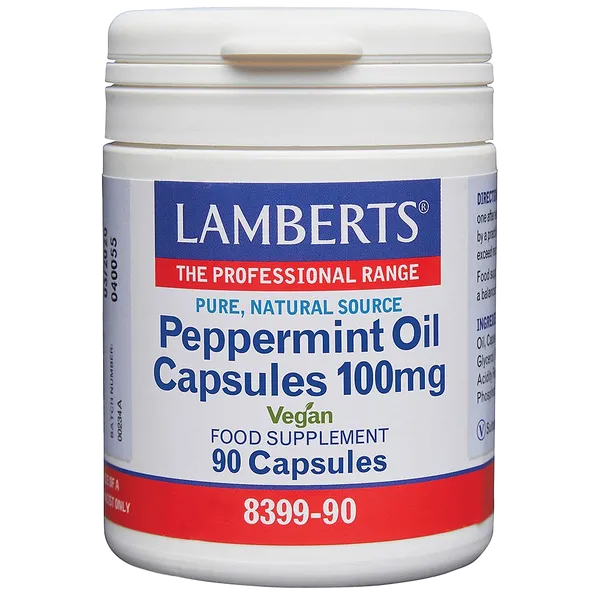 Lamberts Peppermint Oil Capsules 100mg Pack of 90