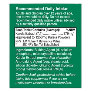HealthAid Karela 1250mg Tablets Pack of 60