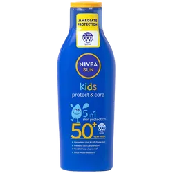 Nivea Sun Kids Protect & Care Lotion SPF50+ UVA 5* 200ml (Includes FREE Malibu Lip Balm*)