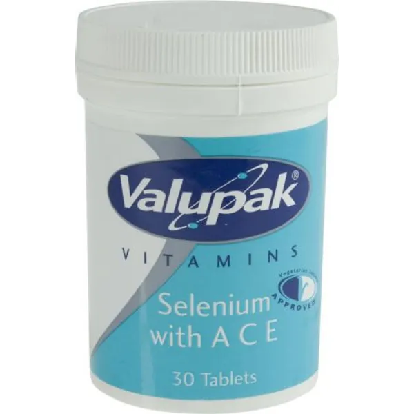 Valupak Selenium A C & E Tablets Pack of 30