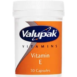 Valupak Vitamin E 100iu Capsules Pack of 30