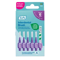 Tepe Interdental Brushes Purple 1.1mm Pack of 6