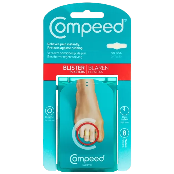 Compeed Toe Blister Plasters Pack of 8