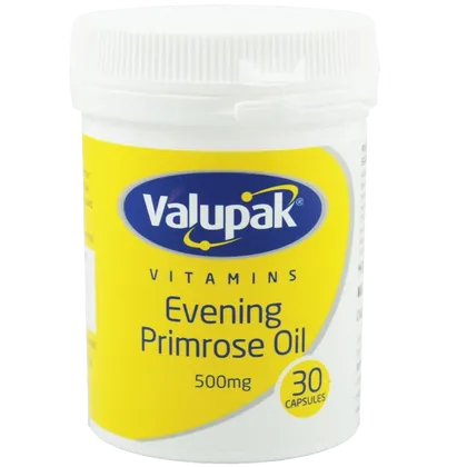 Valupak Evening Primrose Oil Capsules 500mg Pack of 30