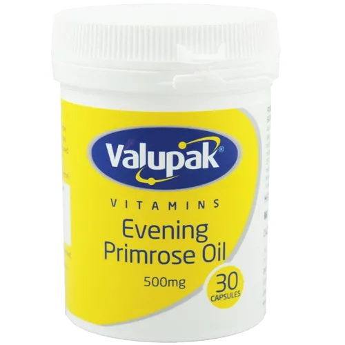Valupak Evening Primrose Oil Capsules 500mg Pack of 30