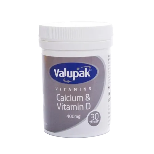 Valupak Calcium With Vitamin D Tablets 400mg Pack of 30