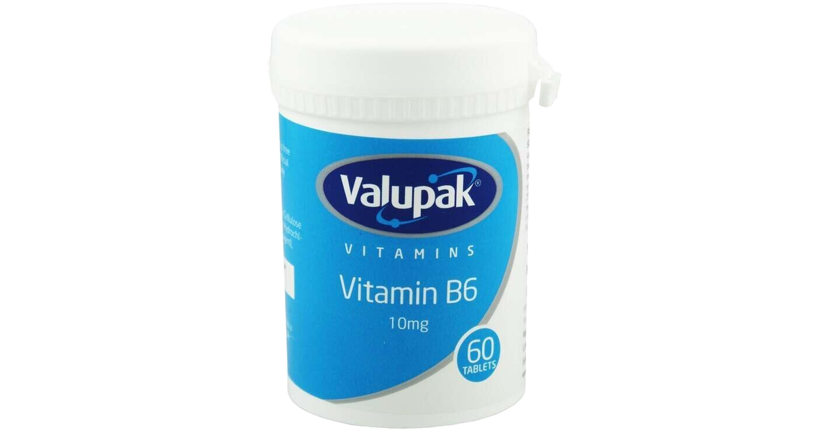 Valupak Vitamin B6 10mg Tablets Pack of 60
