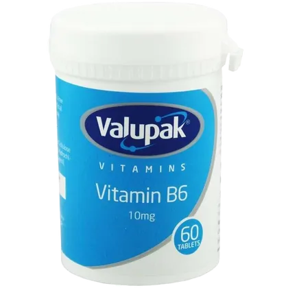 Valupak Vitamin B6 10mg Tablets Pack of 60