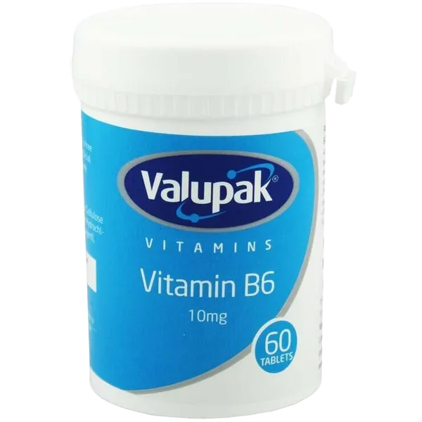 Valupak Vitamin B6 10mg Tablets Pack of 60