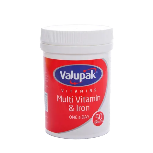 Valupak Multivitamin & Iron Tablets Pack of 50