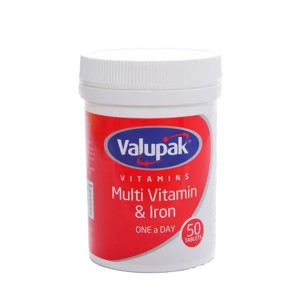 Valupak Multivitamin & Iron Tablets Pack of 50