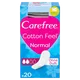 Carefree Cotton Feel Normal Perfume Free Pack of 20
