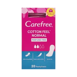 Carefree Cotton Feel Normal Perfume Free Pack of 20