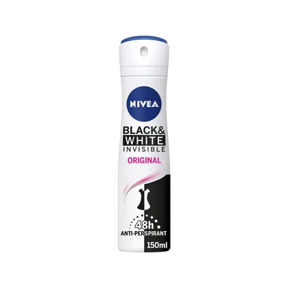Nivea For Women Invisible Clear Black & White Spray Deodorant 150ml