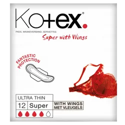 Kotex Ultra Towels Super with Wings Pack of 12