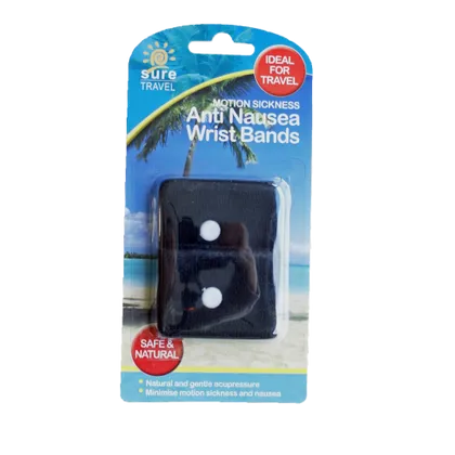 Sure Travel Anti Nausea Wrist Bands Pack of 2