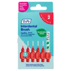 Tepe Interdental Brushes Red 0.5mm Pack of 6