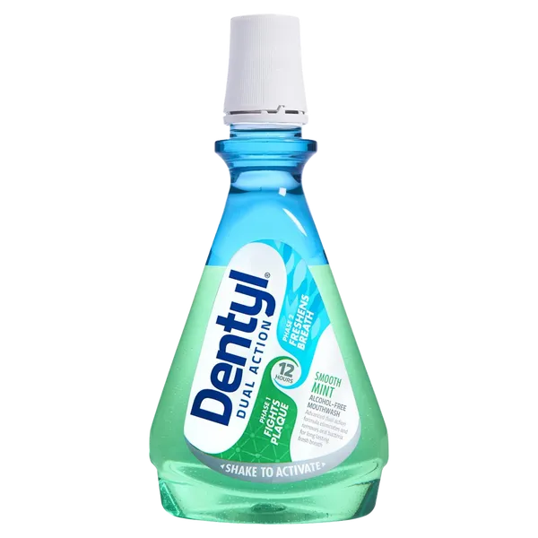 Dentyl Dual Action Smooth Mint CPC Mouthwash 500ml