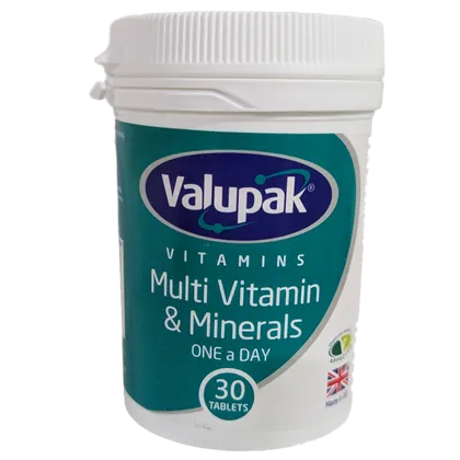Valupak Multivitamin & Mineral Tablets Pack of 30