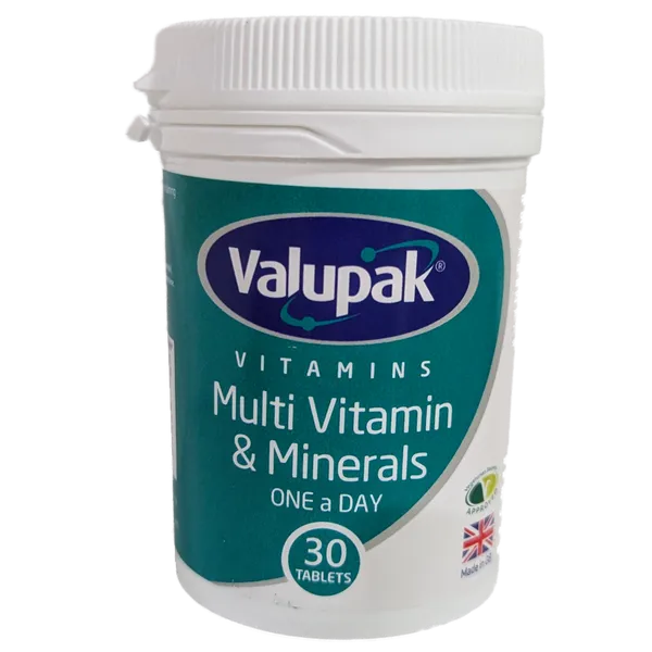Valupak Multivitamin & Mineral Tablets Pack of 30
