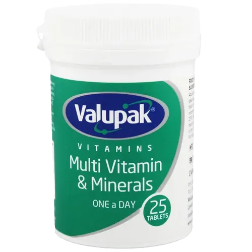Valupak Multivitamin & Mineral Tablets Pack of 25