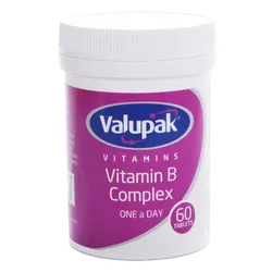 Valupak Vitamin B Complex Tablets Pack of 60