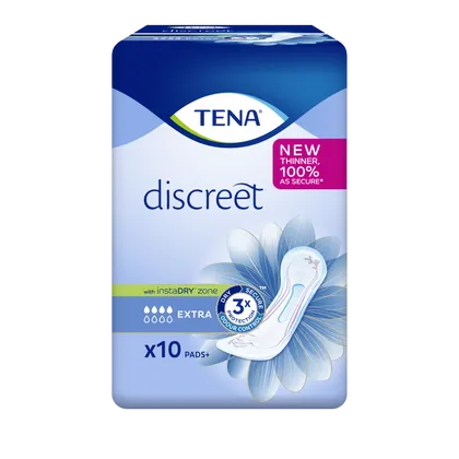 TENA Discreet Extra Pads Pack of 10