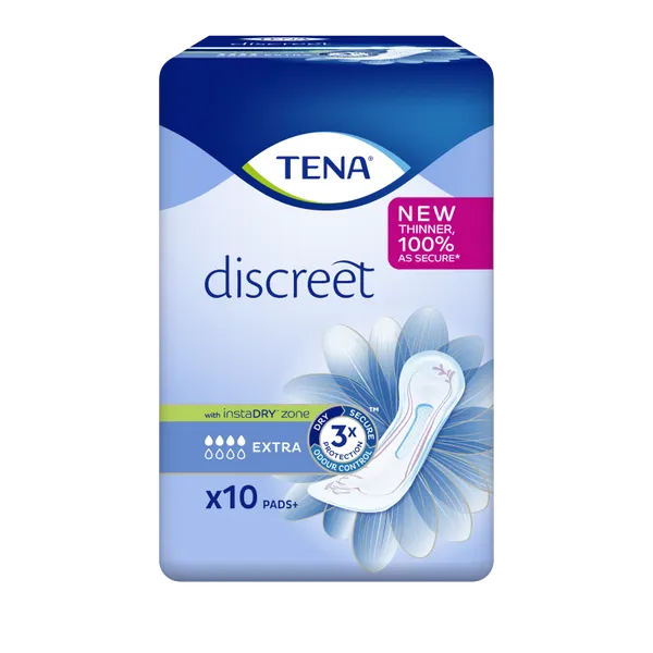 TENA Discreet Extra Pads Pack of 10