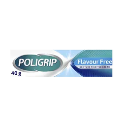 Poligrip Flavour Free Denture Fixative Cream 40g